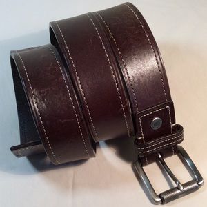 COACH MENS BROWN LEATHER BELT